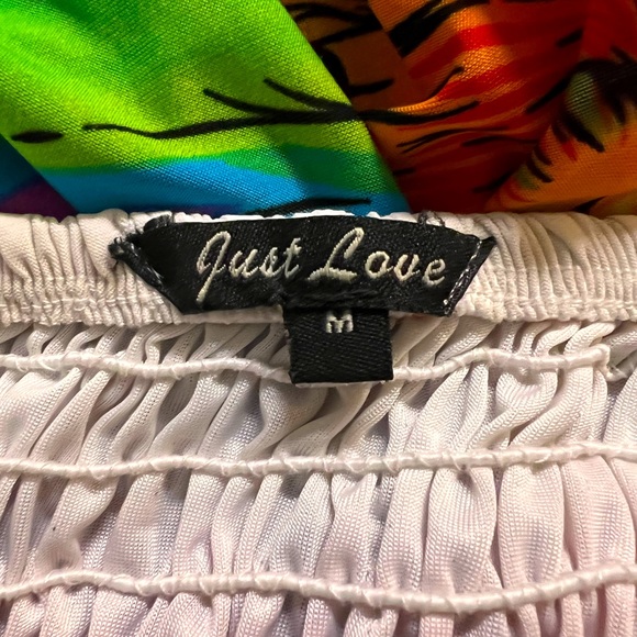 Just Love Bright Colorful Sunflower Strapless Sundress - Picture 8 of 8